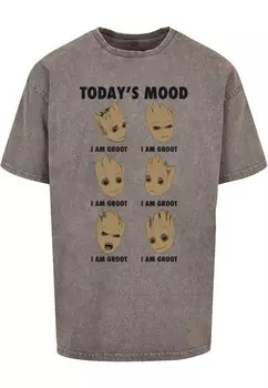 Рубашка ABSOLUTE CULT Guardians Of The Galaxy Vol 2 - Groot Todays Mood, пятнистый серый