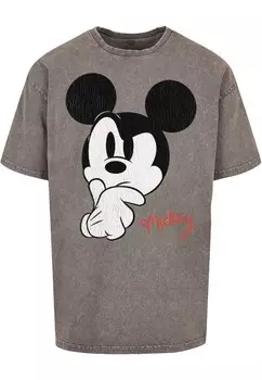 Рубашка ABSOLUTE CULT Mickey Mouse - Distressed Ponder, серый