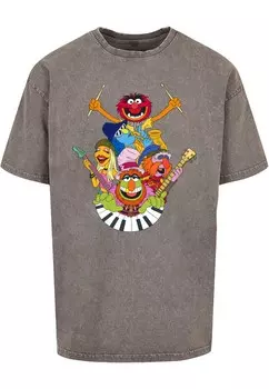 Рубашка ABSOLUTE CULT Muppets - Dr. Teeth And The Electric Mayhem, серый