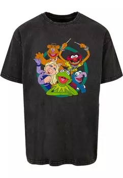 Рубашка ABSOLUTE CULT Muppets - Group Circle, антрацит