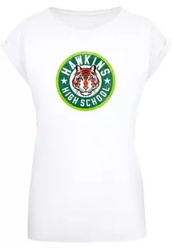 Рубашка ABSOLUTE CULT Stranger Things - Hawkins Tiger Circle, белый