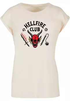 Рубашка ABSOLUTE CULT Stranger Things - Hellfire Club, кремовый