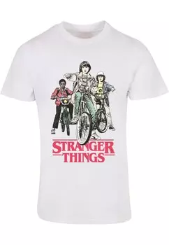 Рубашка ABSOLUTE CULT Stranger Things - Retro Bikers, белый