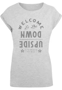 Рубашка ABSOLUTE CULT Stranger Things - Welcome To Upside Down, цвет Light grey/Dark grey