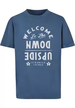 Рубашка ABSOLUTE CULT Stranger Things - Welcome To The Upside Down, синий