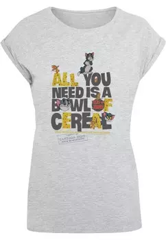 Рубашка ABSOLUTE CULT Tom and Jerry - All You Need Is, цвет Anthracite/mottled grey