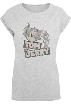 Рубашка ABSOLUTE CULT Tom And Jerry - Cartoon, цвет Dark grey/mottled grey
