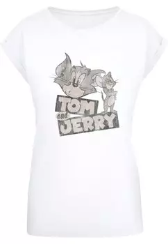 Рубашка ABSOLUTE CULT Tom And Jerry - Cartoon, белый