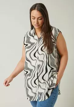 Рубашка ABSTRACT PRINT DETAIL Evans, белый