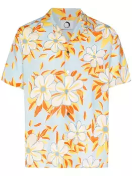 Рубашка Acid Flower Aloha с принтом Endless Joy, синий