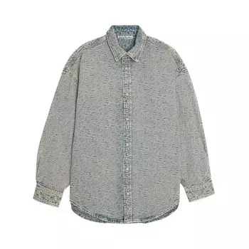 Рубашка Acne Studios Shirt, цвет Blue/Beige