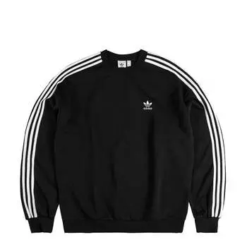 Рубашка adicolor oversized crew sweatshirt Adidas, черный