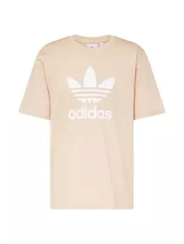 Рубашка ADIDAS ORIGINALS Adicolor Trefoil, бежевый