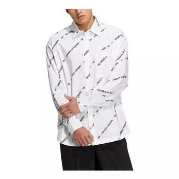 Рубашка Adidas Originals Printing Alphabet Full Print, белый
