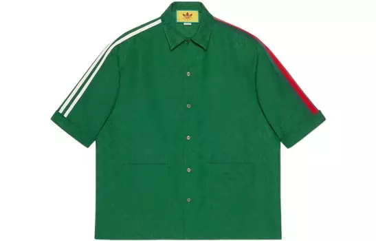 Рубашка Adidas Originals X ADIDAS унисекс зеленая Gucci, зеленый