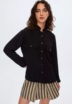 Рубашка adL с карманами на груди, черный