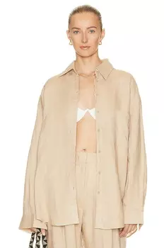 Рубашка Aexae Linen Woven, бежевый