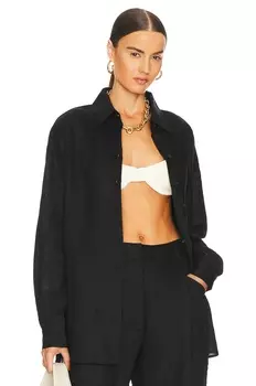 Рубашка AEXAE Linen Woven, черный