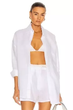 Рубашка Aexae Linen Woven Shirt, белый