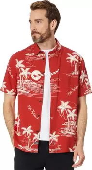 Рубашка Ahi Holiday Short Sleeve Woven Quiksilver, цвет Ahi Holiday Aura Orange