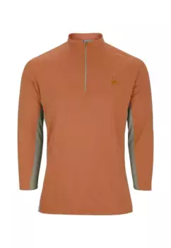 Рубашка AHORN SPORTSWEAR с длинными рукавами и небольшим воротником-стойкой, цвет Orange