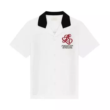 Рубашка Aim Leon Dore Monogram Bowling 'Bone White', белый