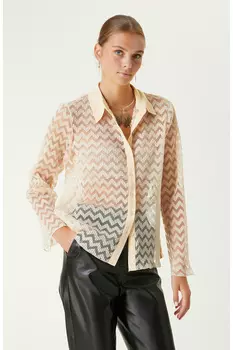 Рубашка экрю Network, экрю