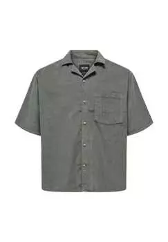 Рубашка alfi рубашка с короткими рукавами Only & Sons, серый