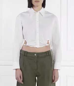 Рубашка элисеса Cropped fit Hugo, белый