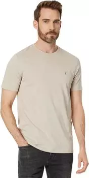 Рубашка AllSaints Brace Contrast Short Sleeve Crew, серый