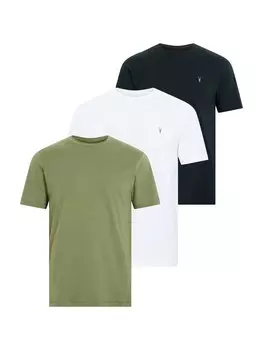 Рубашка AllSaints BRACE, цвет Olive/Black/White