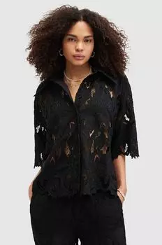 Рубашка AllSaints, черный
