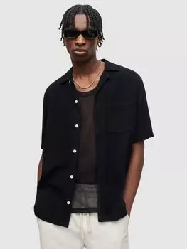 Рубашка AllSaints Cudi с коротким рукавом, экрю