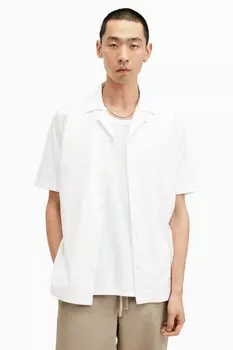 Рубашка Allsaints Hudson с короткими рукавами All Saints, белый