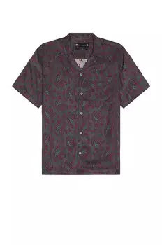 Рубашка ALLSAINTS Idaho Short Sleeve, цвет Amarone Red