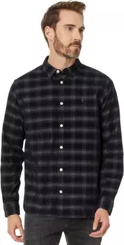 Рубашка AllSaints Kink Long Sleeve Shirt, цвет Navy Blue