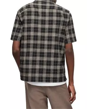 Рубашка AllSaints Serra Short Sleeve Shirt, цвет Jet Black