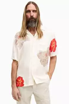 Рубашка Allsaints в розовом цвете All Saints, белый