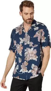 Рубашка AllSaints Zinnia Short Sleeve Shirt, синий