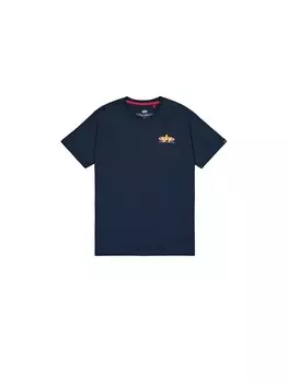 Рубашка ALPHA INDUSTRIES Puff Print, синий