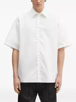 Рубашка AMBUSH с короткими рукавами и перламутровыми пуговицами, белый