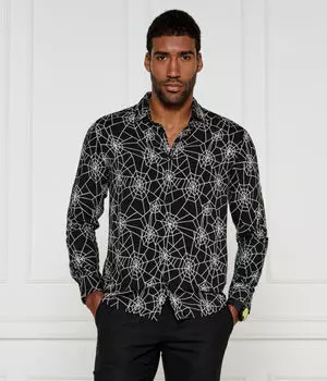 Рубашка эмеро 10268451 01 Straight fit Hugo, черный