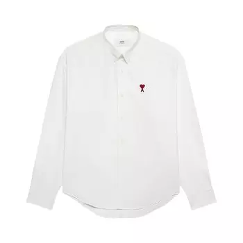 Рубашка Ami Boxy Fit 'Natural White', белый