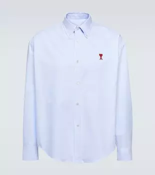 Рубашка Ami de Cur из хлопка Ami Paris, синий