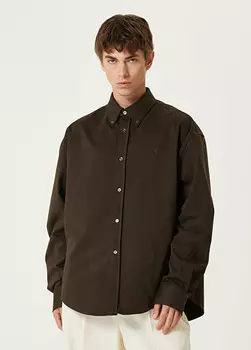 Рубашка Ami Paris, коричневый