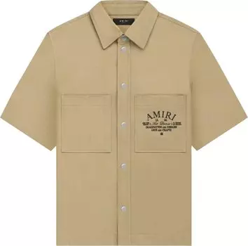 Рубашка Amiri Arts District Camp 'Sepia Tint', загар