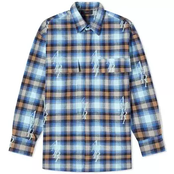 Рубашка Amiri Double Pocket Workwear, цвет Legion Blue