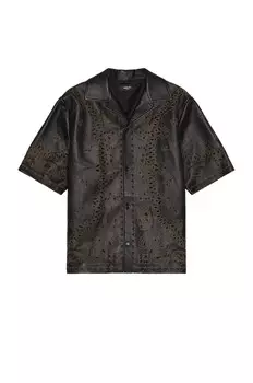 Рубашка Amiri Leather Bandana, черный