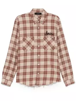 Рубашка AMIRI Shotgun из фланели, коричневый