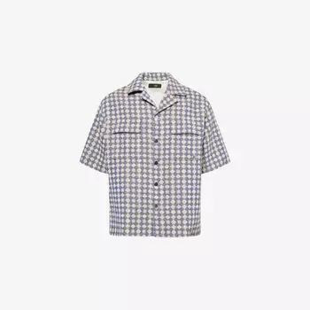 Рубашка Amiri в стиле кэмп, синий